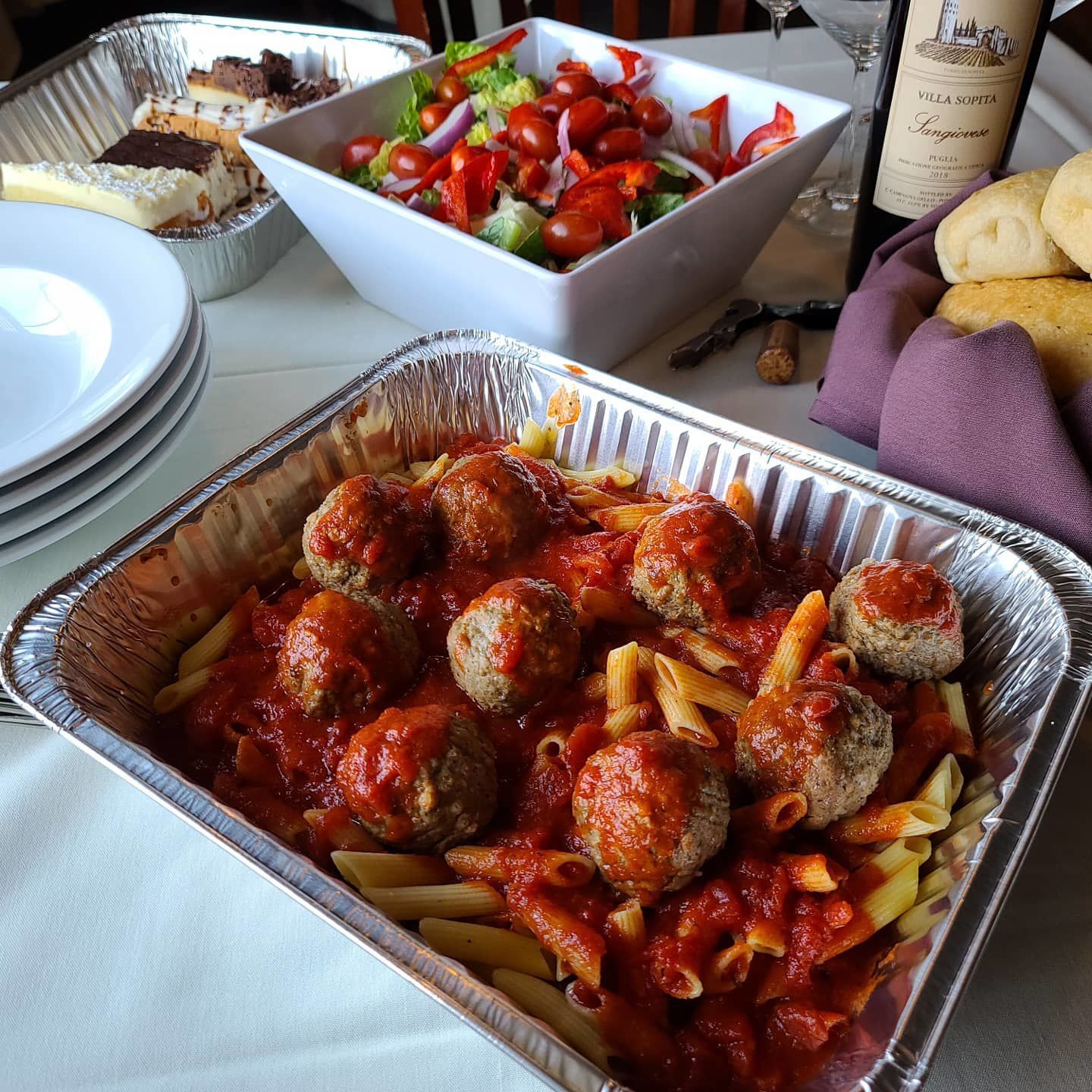 Florio's Pasta with Meatballs